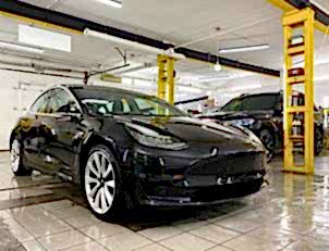 Полировка автомобиля Tesla model 3 Полировка кузова и нанесение кварцевого состава H7